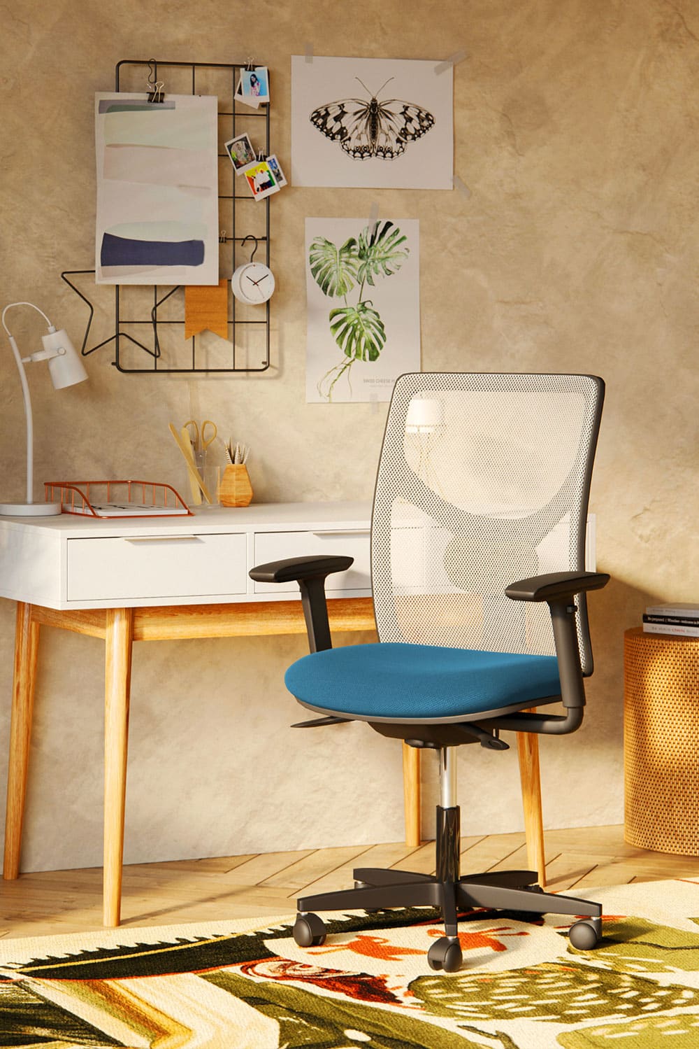 fauteuil de bureau r&eacute;sille ergonomique Happy Suzanne id&eacute;al pour le t&eacute;l&eacute;travail