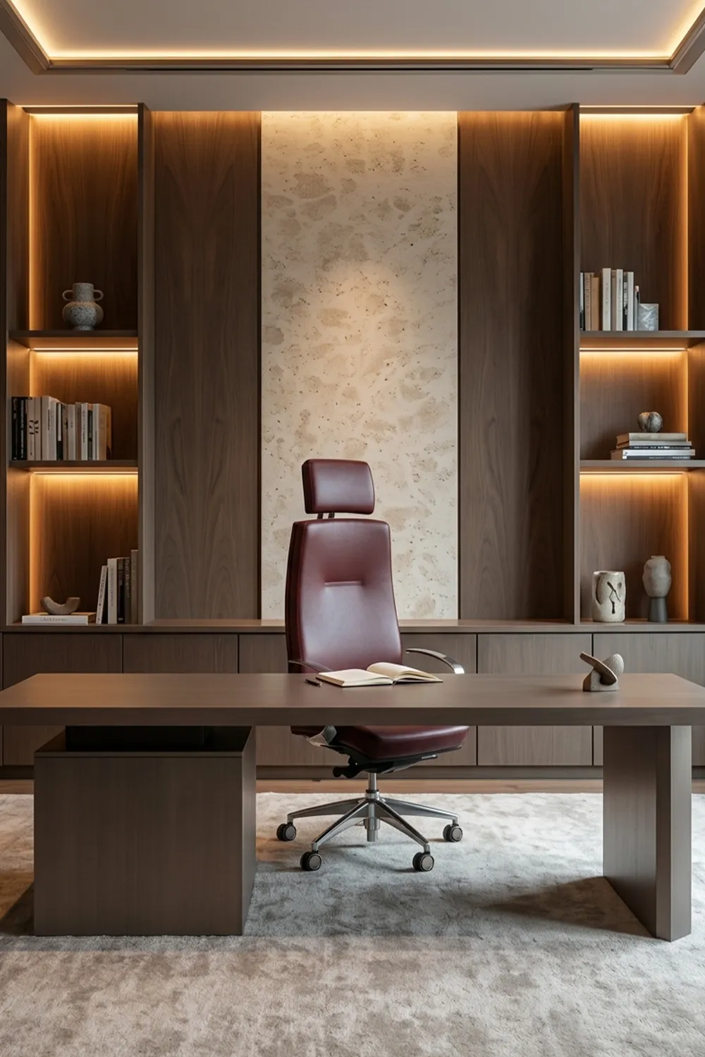 Kind Edgard +, fauteuil de direction ergonomique, de chez Navailles Manufactures. Assise en cuir cr&eacute;&eacute;e pour s'accorder &agrave; tous les environnements professionnels et am&eacute;liorer votre bien-&ecirc;tre au travail.