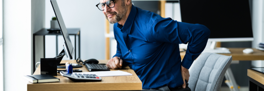 mauvaise posture au bureau maux de dos et douleurs